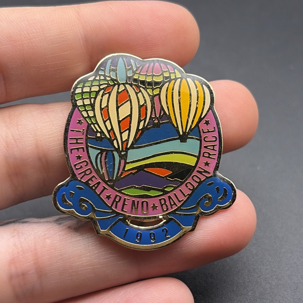1992 The Great Reno Balloon Race Lapel Hat Pin‎